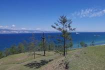 Байкал Ольхон, июнь 2013 г. Времена дня За деревьями Малое Море