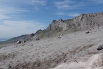 Камчатка Вулкан Шивелуч. Извержение и до него Кучные образования на поверхности