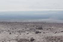 Камчатка Вулкан Шивелуч. Извержение и до него Наблюдатели на склоне