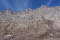 Камчатка Вулкан Шивелуч. Извержение и до него Камни на склонах