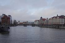 Русская Пруссия Посещение Калининграда в разные времена года Вид на пешеходный мост