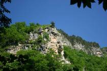 Вид на скалы из Агурского ущелья